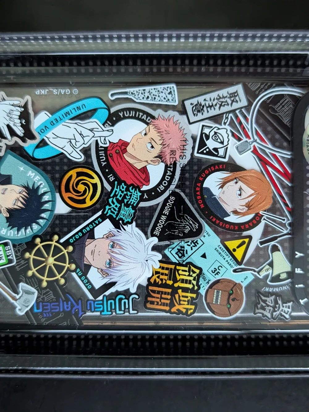 Casetify Jujutsu Kaisen Sticker Phone Case - iPhone 17 Pro Black